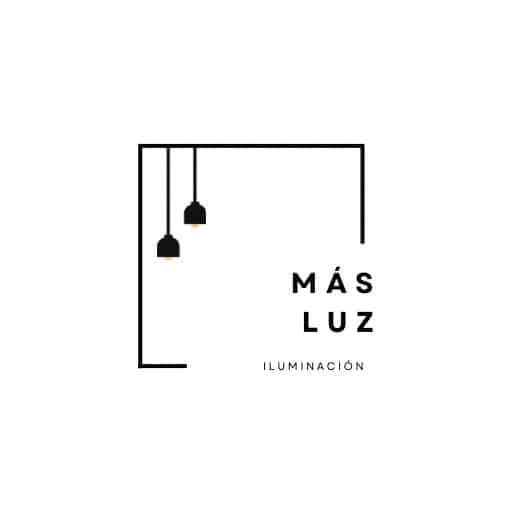 Logo Más luz iluminación blanco